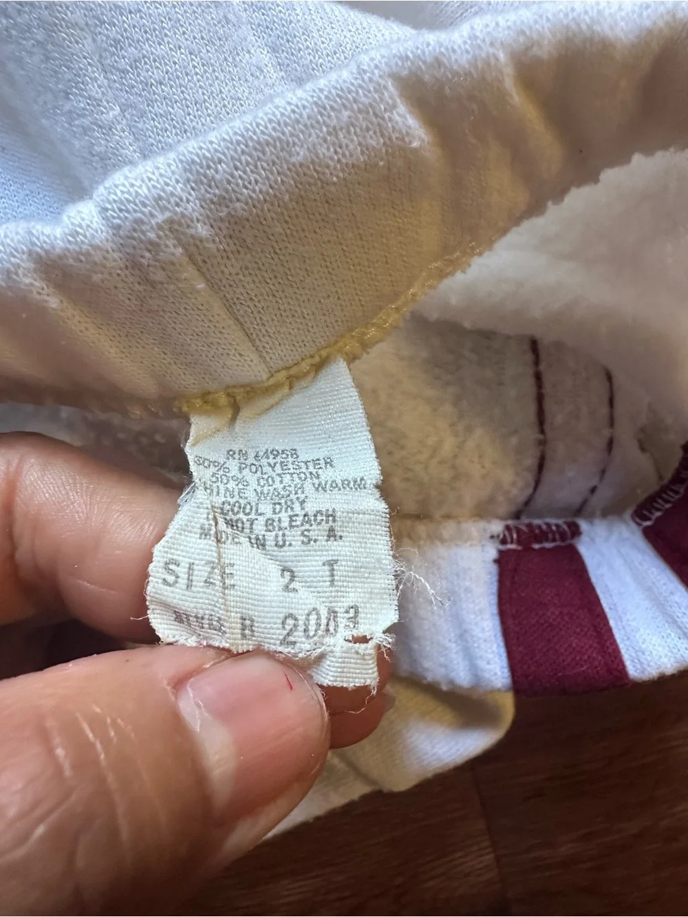 Y2K Football sporty Joggers with Burgundy Side Stripes